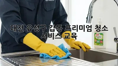 대전 유성구 갑동 프리미엄 청소 서비스 교육